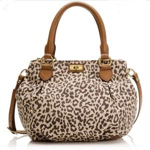J. Crew leopard print Brompton bag